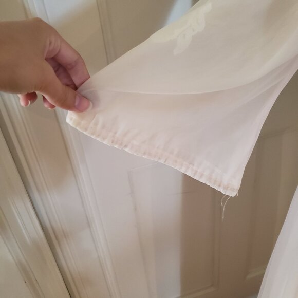 Vintage Miss Elaine chiffon nightgown & robe peignoir set in baby pink - Picture 12 of 16